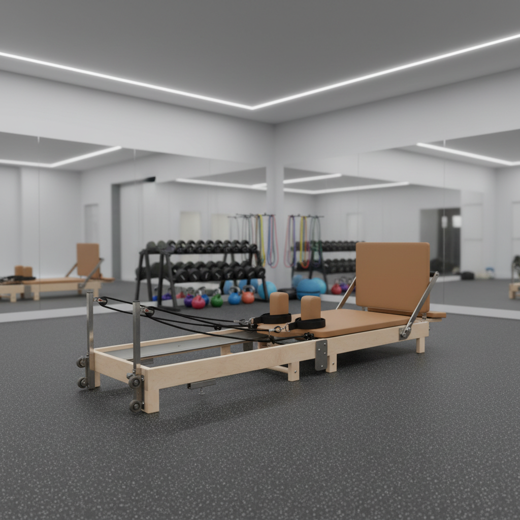 Pilates & Yoga With Harna - Maple Foldable Pilates Reformer with Sliding