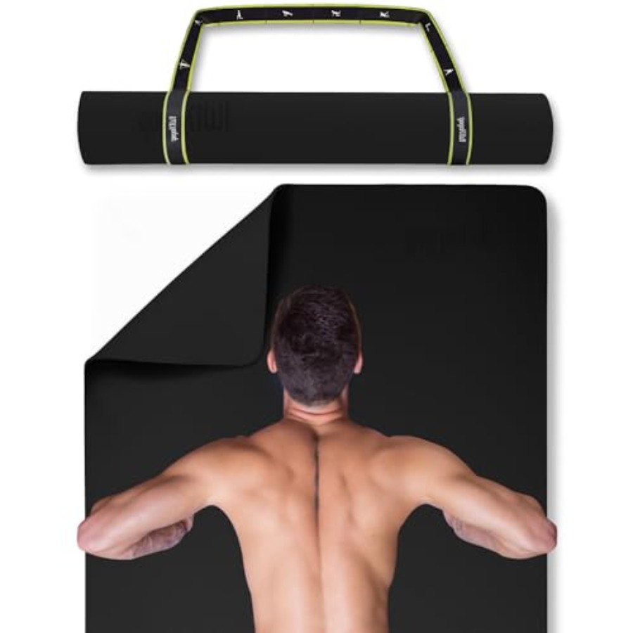 Pilates X Yoga - Wide yoga mat for men and