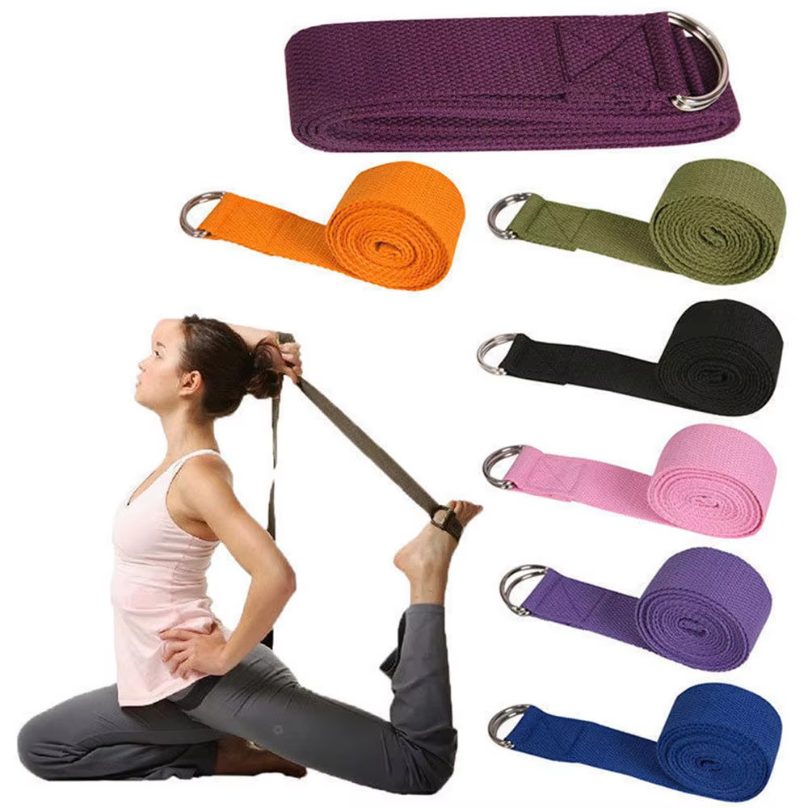 Pilates Yoga Ring - 180cm Sport Yoga Strap Durable Cotton