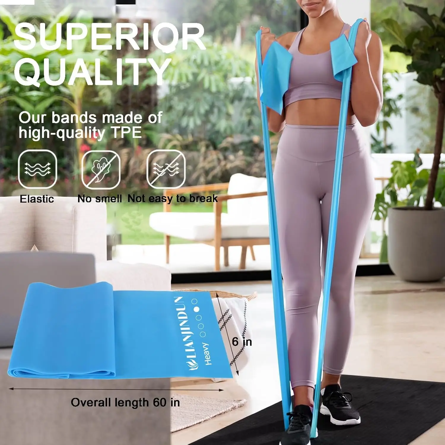 5 Pcs Latex-Free Resistance Ba - Pilates Yoga Board recension och pris
