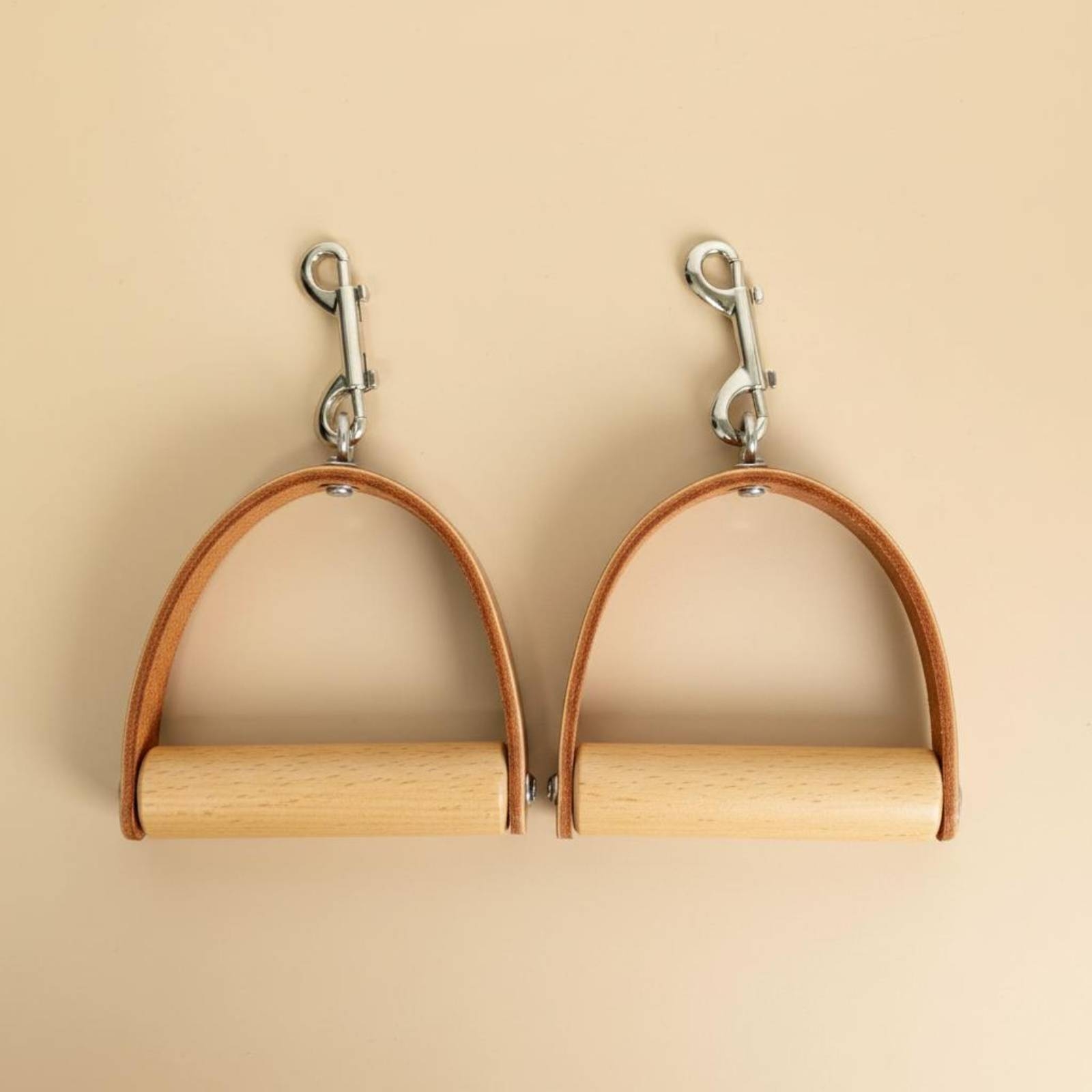 2 Pieces Leather Wood Handles  - Pilates & Yoga With Harna recension och pris