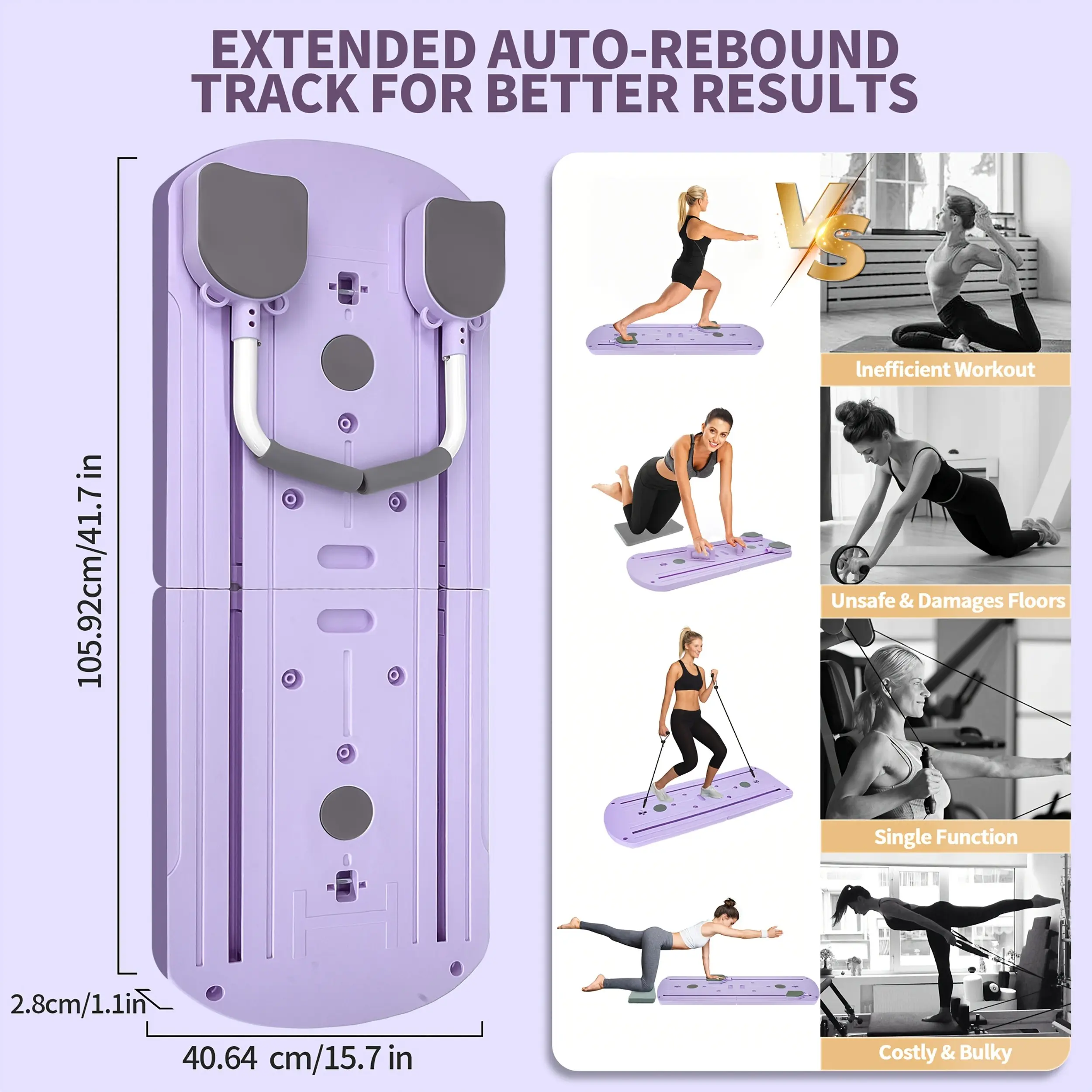 8-in-1 Multi-Functional Foldab - Pilates Yoga Board recension och pris