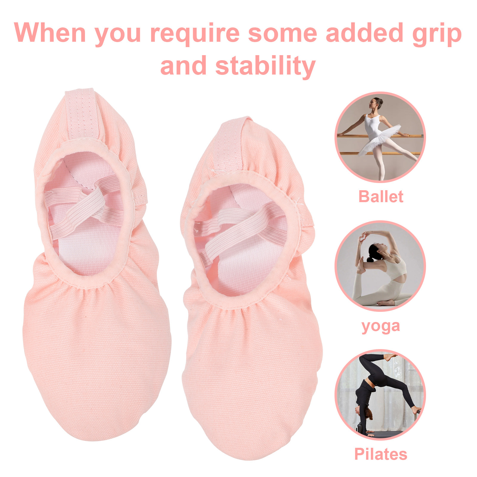 1Pair Ballet Shoes Yoga Shoes  - Pilates Yoga Shoes recension och pris
