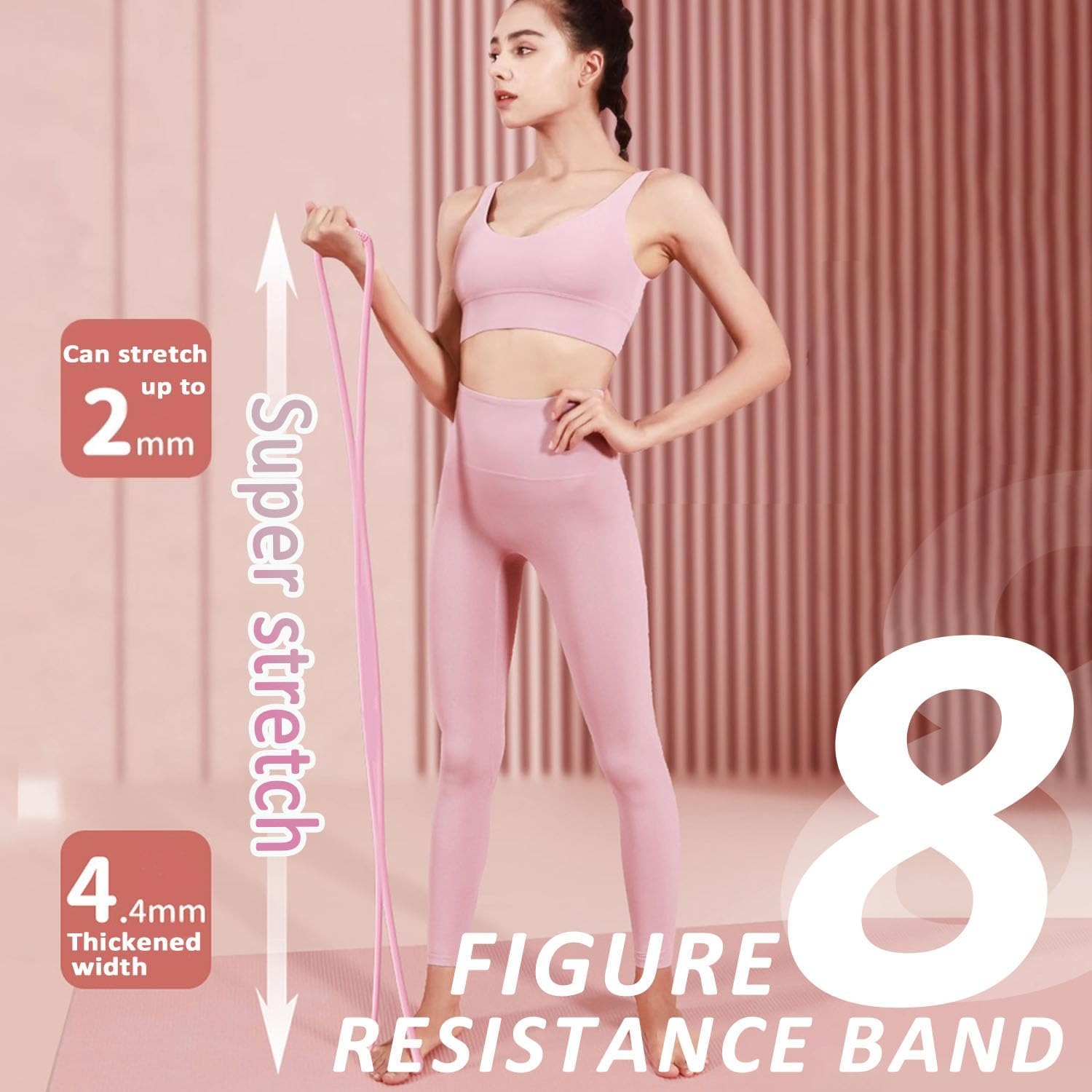 Figure-8 yoga resistance band, - Pilates Yoga Board recension och pris