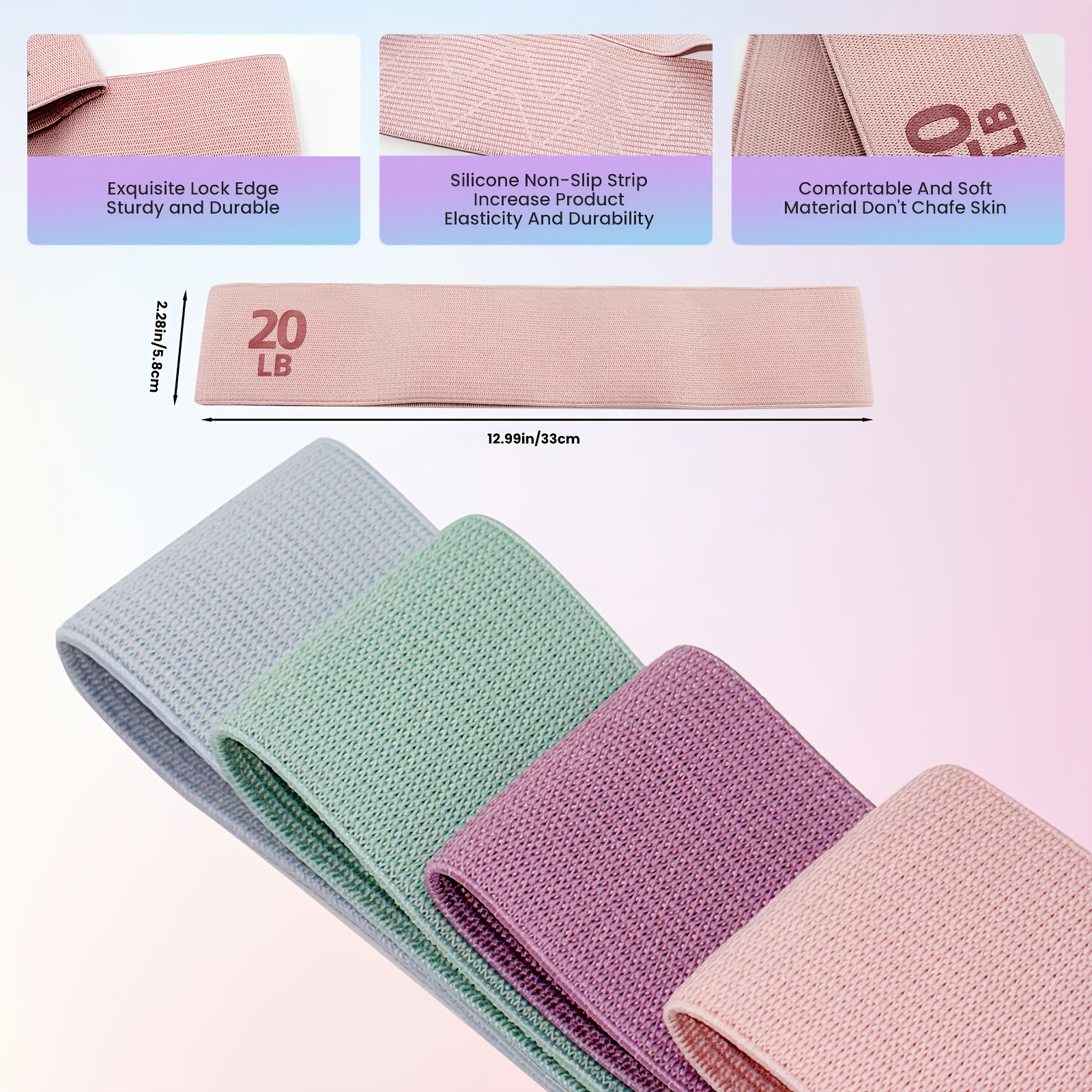 1Pc/4Pcs Fitness Resistance Ba - Pilates Yoga Board recension och pris