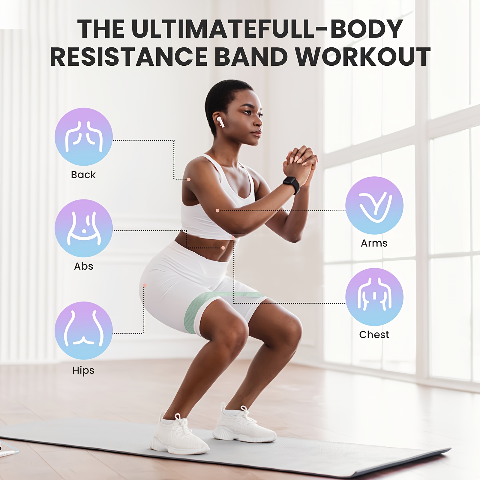 1Pc/4Pcs Fitness Resistance Ba - Pilates Yoga Board recension och pris