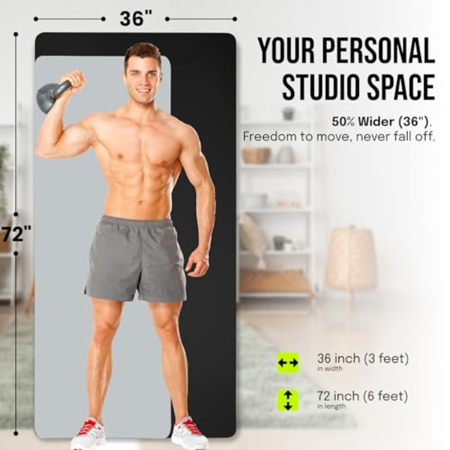 Wide yoga mat for men and wome - Pilates X Yoga recension och pris