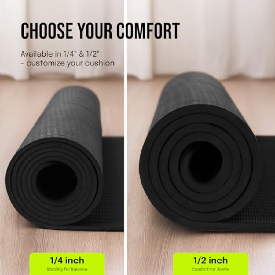 Wide yoga mat for men and wome - Pilates X Yoga recension och pris