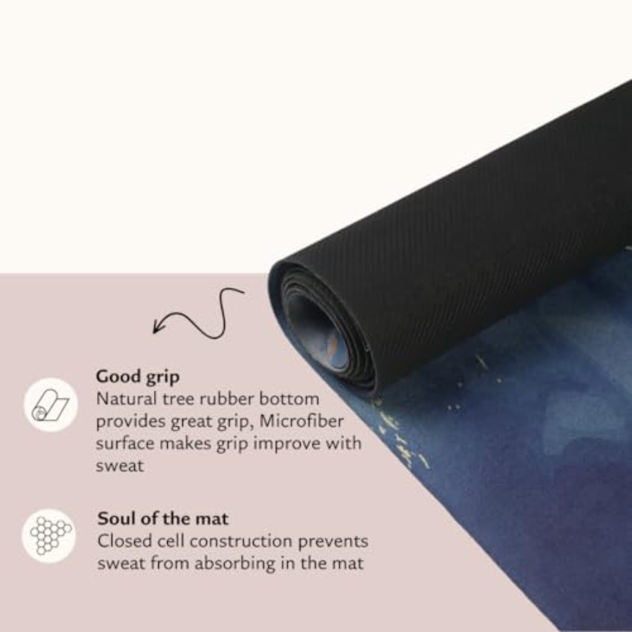 Suede yoga mat - Premium Print - Pilates X Yoga recension och pris