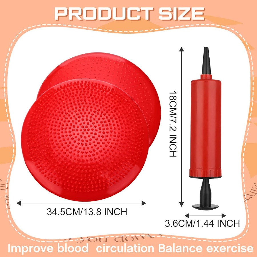 6 Pcs Wiggle Seat Inflated Wob - Exercise Disc Inflatable recension och pris